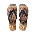 Vintage Shar Pei Print Flip Flops