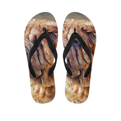 Vintage Shar Pei Print Flip Flops