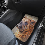 Vintage Shar Pei Print Front and Back Car Floor Mats