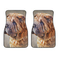 Vintage Shar Pei Print Front Car Floor Mats