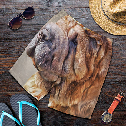 Vintage Shar Pei Print Men's Shorts