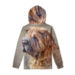 Vintage Shar Pei Print Pullover Hoodie