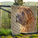 Vintage Shar Pei Print Quilt
