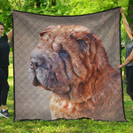 Vintage Shar Pei Print Quilt