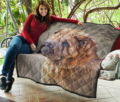 Vintage Shar Pei Print Quilt