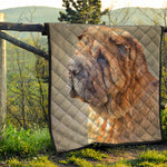 Vintage Shar Pei Print Quilt