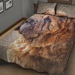 Vintage Shar Pei Print Quilt Bed Set