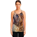 Vintage Shar Pei Print Women's Racerback Tank Top