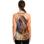 Vintage Shar Pei Print Women's Racerback Tank Top