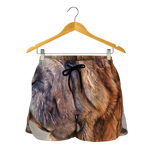Vintage Shar Pei Print Women's Shorts