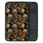 Vintage Skull Pattern Print Car Center Console Cover