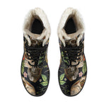 Vintage Skull Pattern Print Comfy Boots GearFrost
