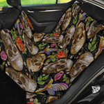 Vintage Skull Pattern Print Pet Car Back Seat Cover
