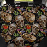 Vintage Skull Pattern Print Pet Car Back Seat Cover