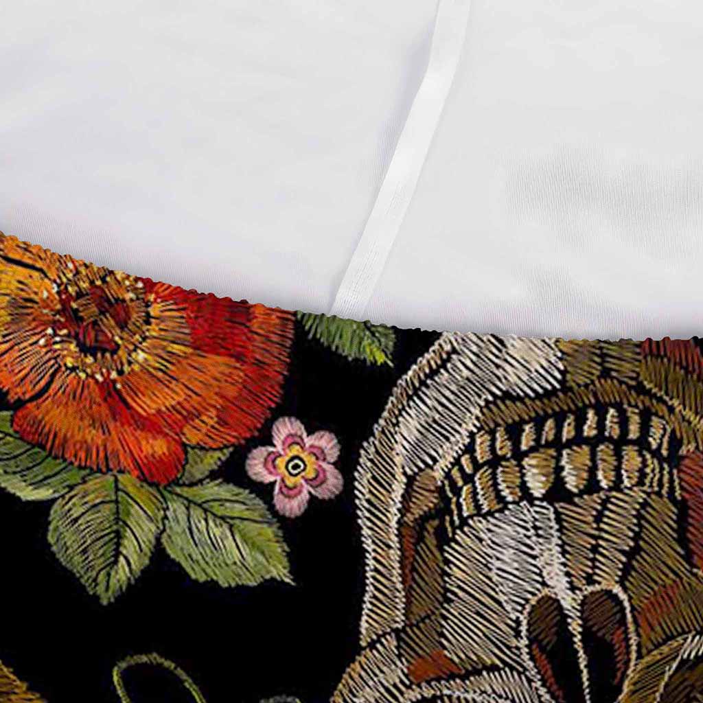 Vintage Skull Pattern Print Sofa Cover