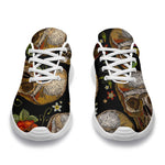 Vintage Skull Pattern Print Sport Shoes GearFrost