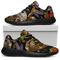 Vintage Skull Pattern Print Walking Shoes