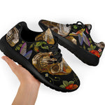 Vintage Skull Pattern Print Sport Shoes GearFrost