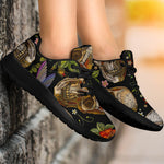 Vintage Skull Pattern Print Sport Shoes GearFrost