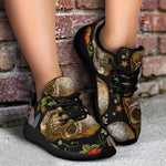Vintage Skull Pattern Print Sport Shoes GearFrost