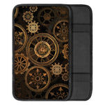 Vintage Steampunk Gears Print Car Center Console Cover