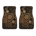 Vintage Steampunk Gears Print Front Car Floor Mats