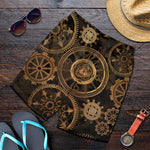Vintage Steampunk Gears Print Men's Shorts