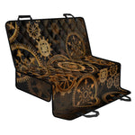 Vintage Steampunk Gears Print Pet Car Back Seat Cover