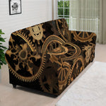 Vintage Steampunk Gears Print Sofa Cover