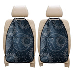 Vintage Sun And Moon Pattern Print Car Seat Organizers