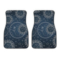 Vintage Sun And Moon Pattern Print Front Car Floor Mats