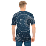 Vintage Sun And Moon Pattern Print Men's T-Shirt