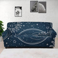 Vintage Sun And Moon Pattern Print Sofa Cover