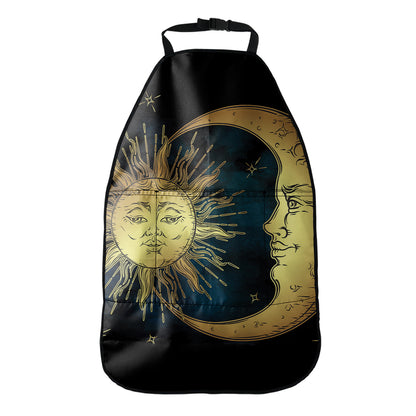 Vintage Sun And Moon Print Car Seat Organizers
