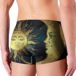 Vintage Sun And Moon Print Men's Boxer Briefs
