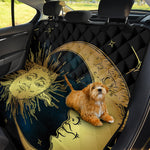 Vintage Sun And Moon Print Pet Car Back Seat Cover