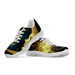 Vintage Sun And Moon Print White Sneakers