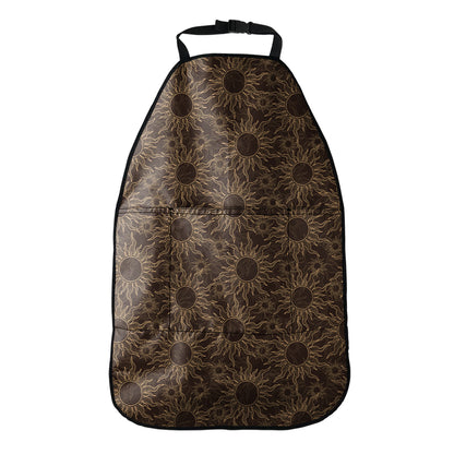 Vintage Sun Pattern Print Car Seat Organizers