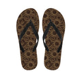 Vintage Sun Pattern Print Flip Flops