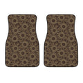 Vintage Sun Pattern Print Front Car Floor Mats