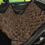 Vintage Sun Pattern Print Pet Car Back Seat Cover