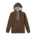 Vintage Sun Pattern Print Pullover Hoodie