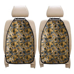 Vintage Sunflower Pattern Print Car Seat Organizers