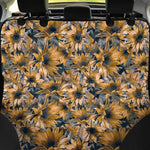 Vintage Sunflower Pattern Print Pet Car Back Seat Cover