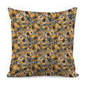Vintage Sunflower Pattern Print Pillow Cover