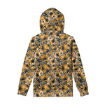 Vintage Sunflower Pattern Print Pullover Hoodie