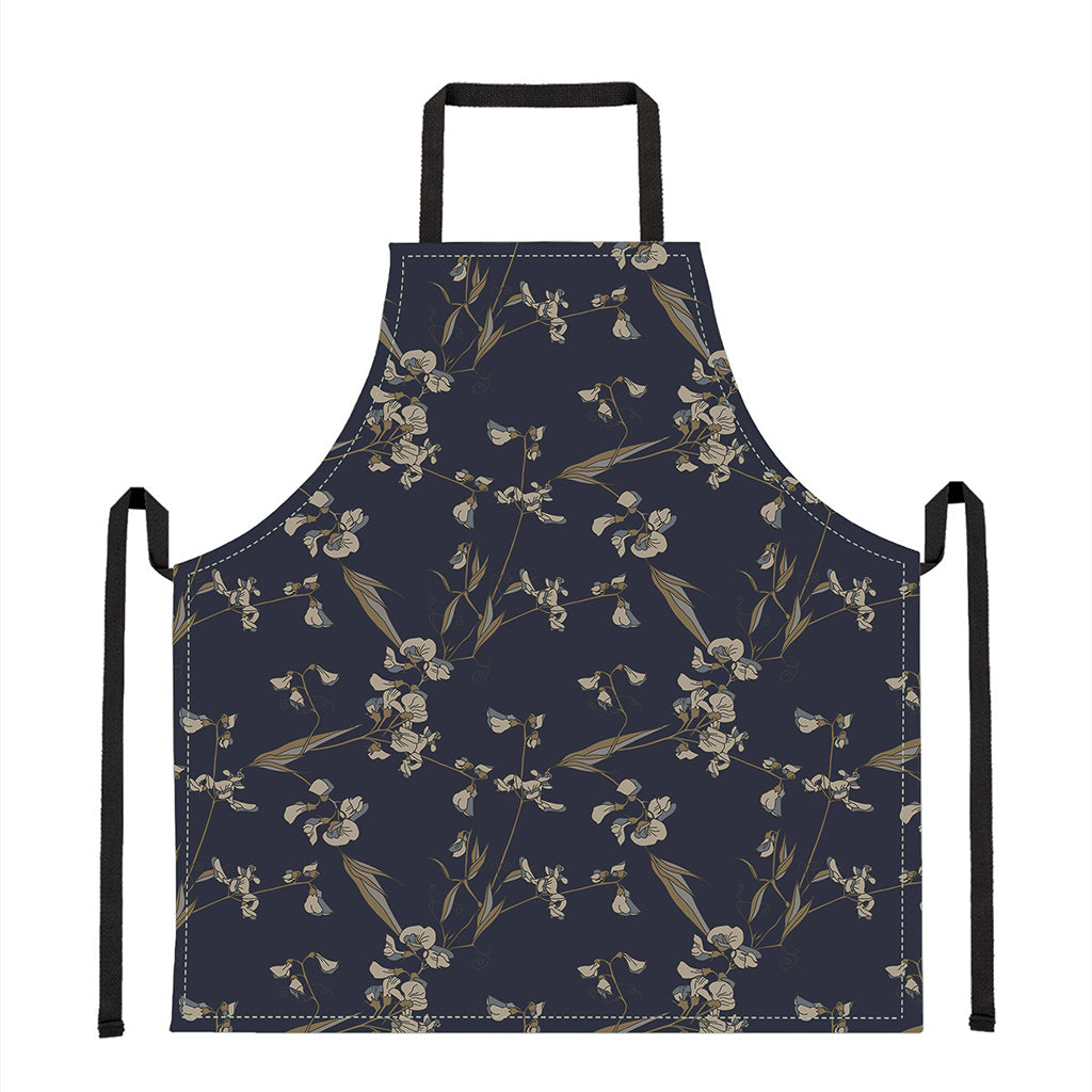 Vintage Sweet Pea Pattern Print Apron