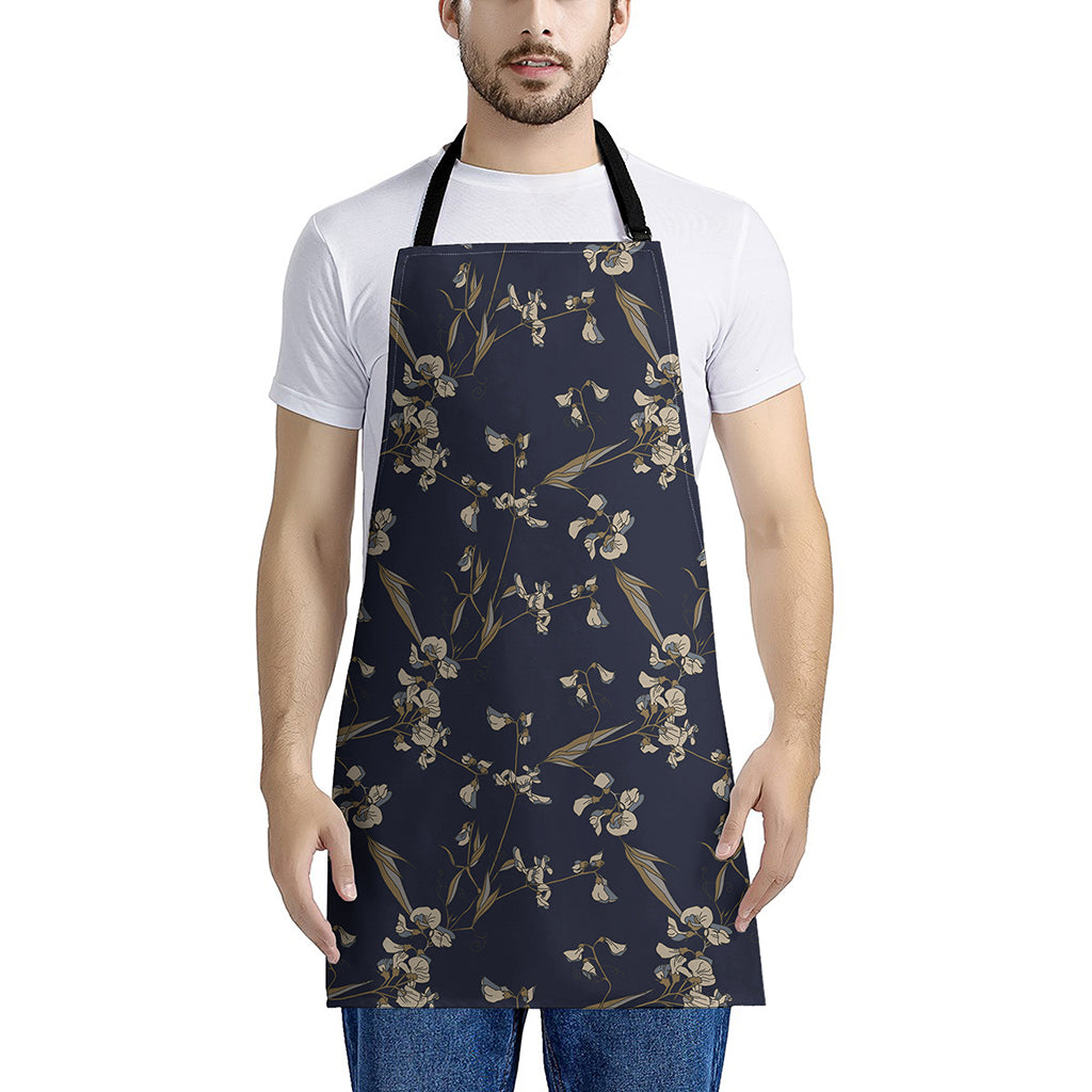 Vintage Sweet Pea Pattern Print Apron