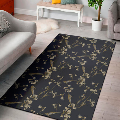 Vintage Sweet Pea Pattern Print Area Rug