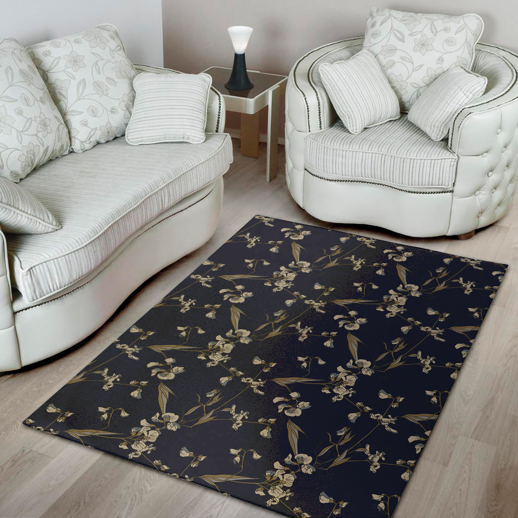 Vintage Sweet Pea Pattern Print Area Rug